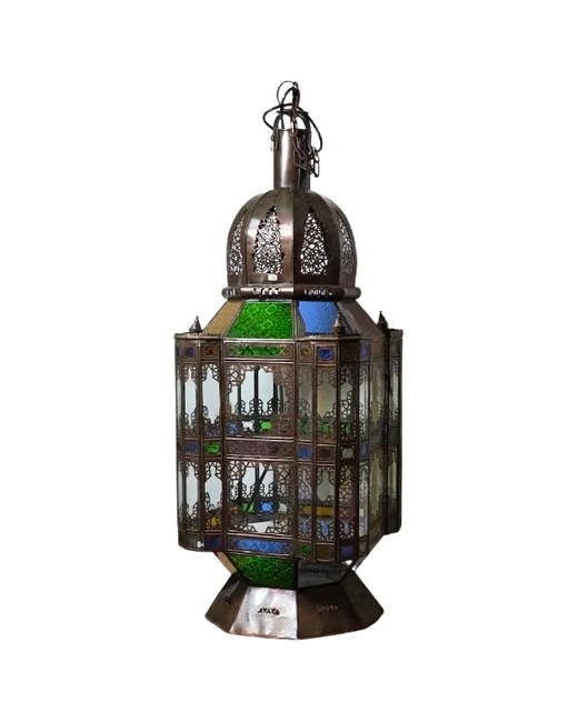 Large Moorish Revival Architectural Lantern, c. 1880–1920 – main view